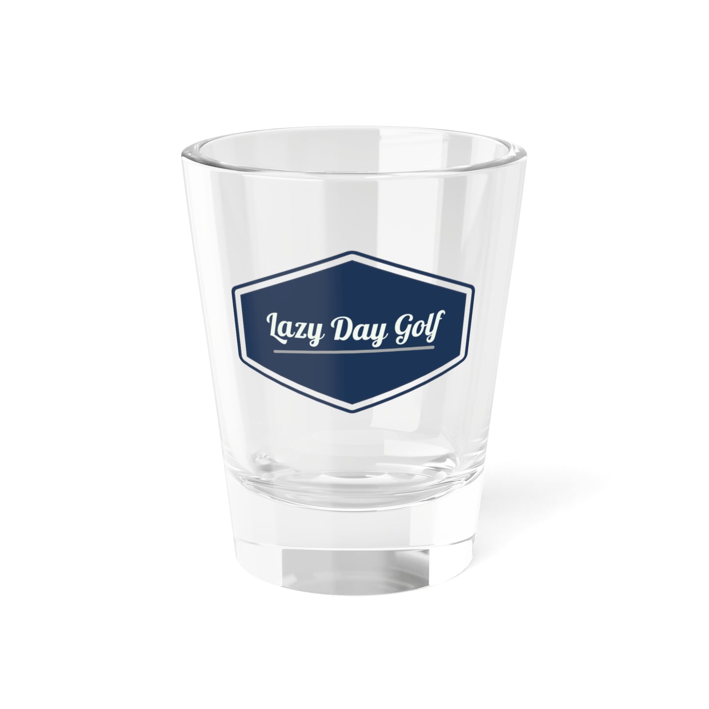 Lazy Day Golf Shot Glass | 1.5oz Clear Glass for Golf Lovers