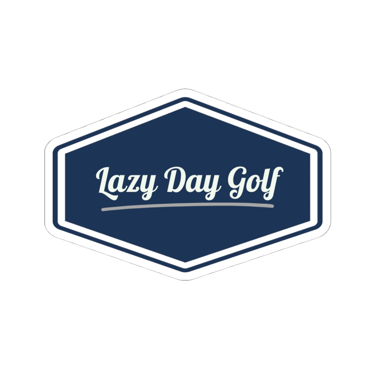 Lazy Day Golf Kiss-Cut Stickers | Perfect for Golf Lovers