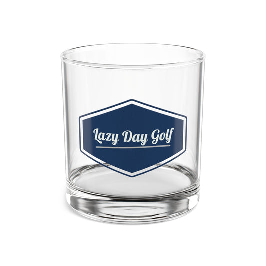 Lazy Day Golf Rocks Glass - 10oz Whiskey Tumbler for Golf Lovers