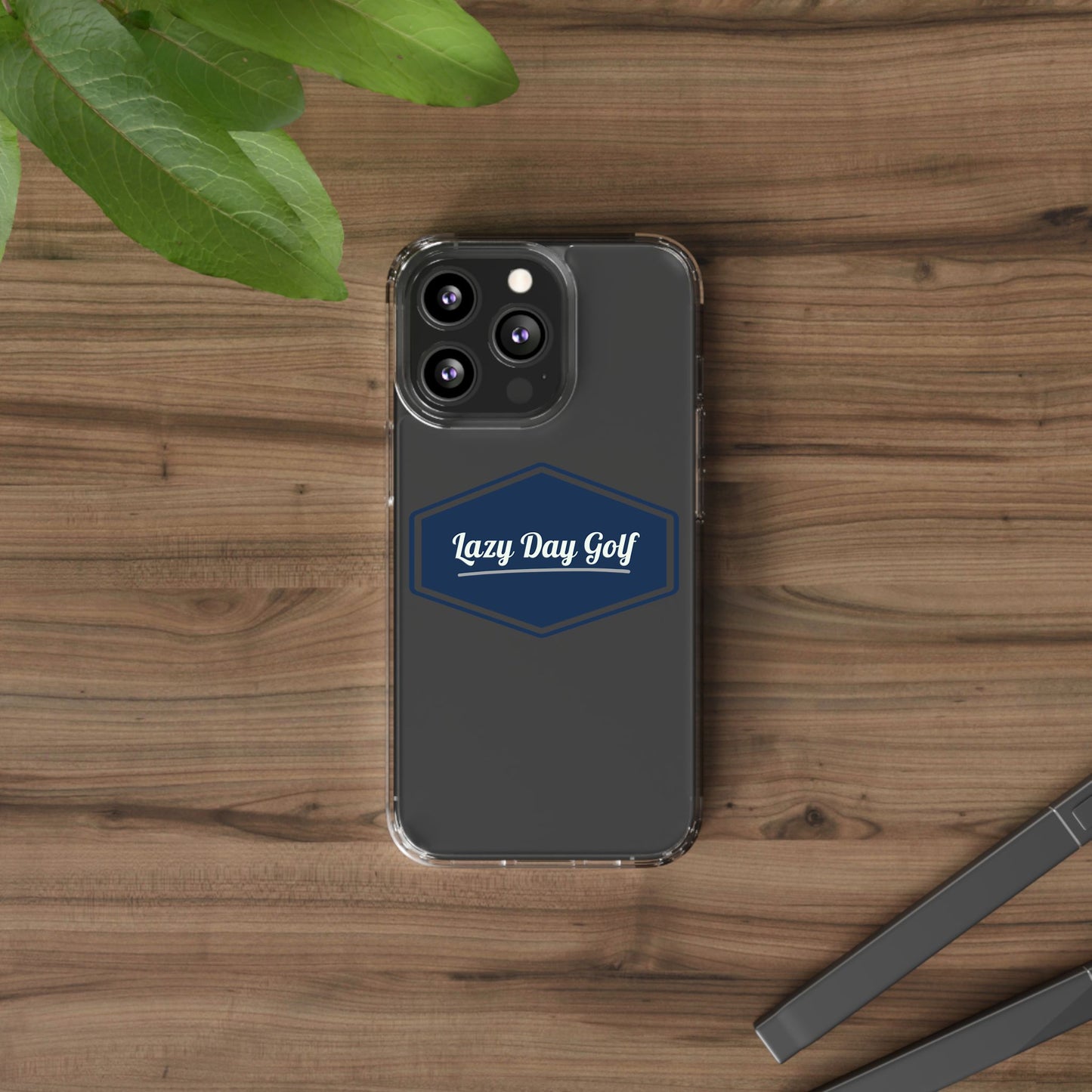 Lazy Day Golf Clear Phone Case - Durable, Stylish Protector for Golf Enthusiasts