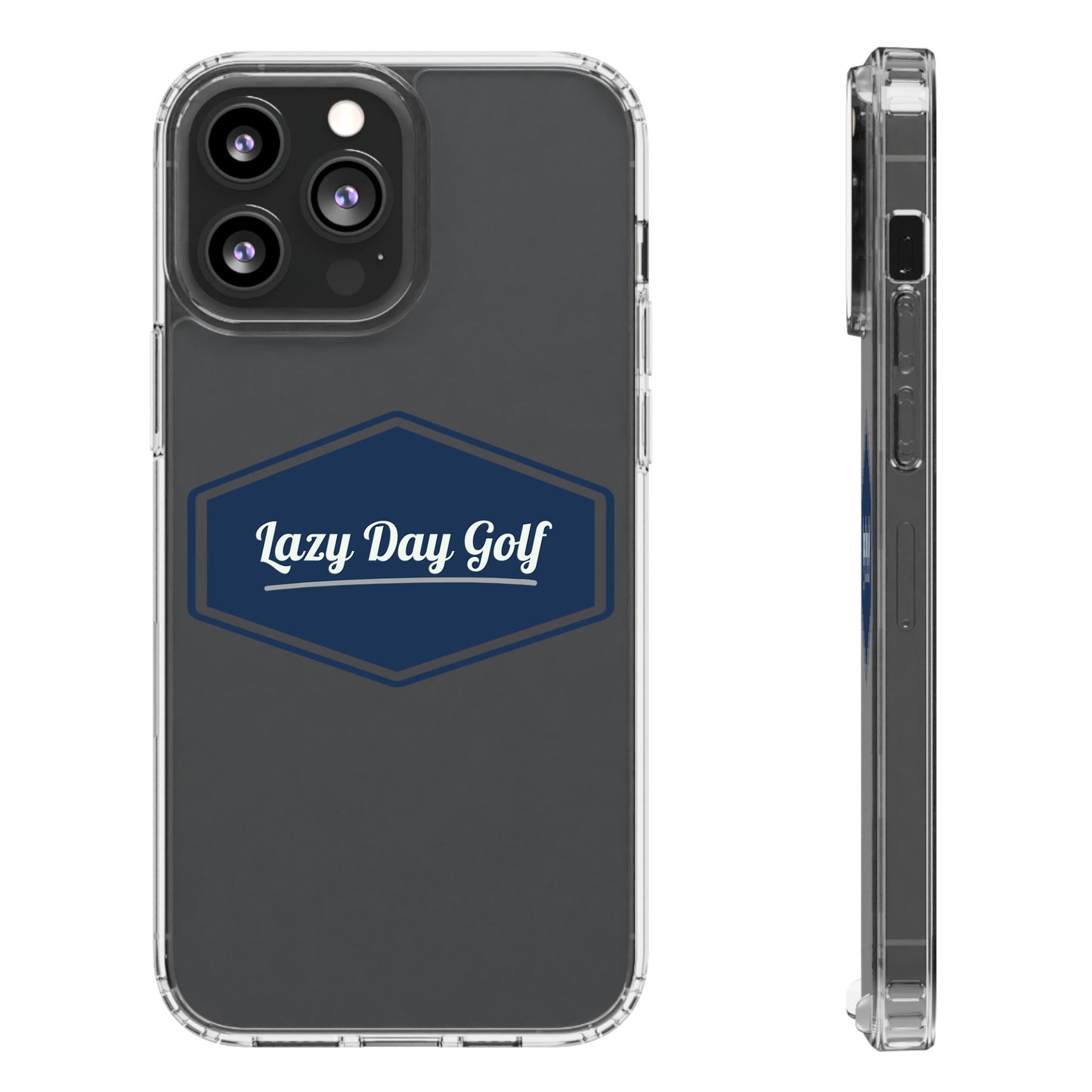 Lazy Day Golf Clear Phone Case - Durable, Stylish Protector for Golf Enthusiasts