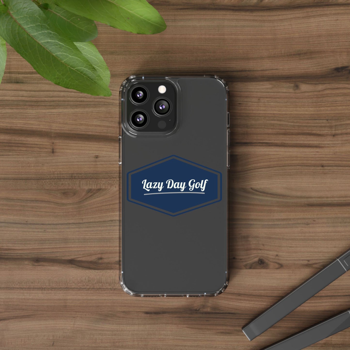 Lazy Day Golf Clear Phone Case - Durable, Stylish Protector for Golf Enthusiasts