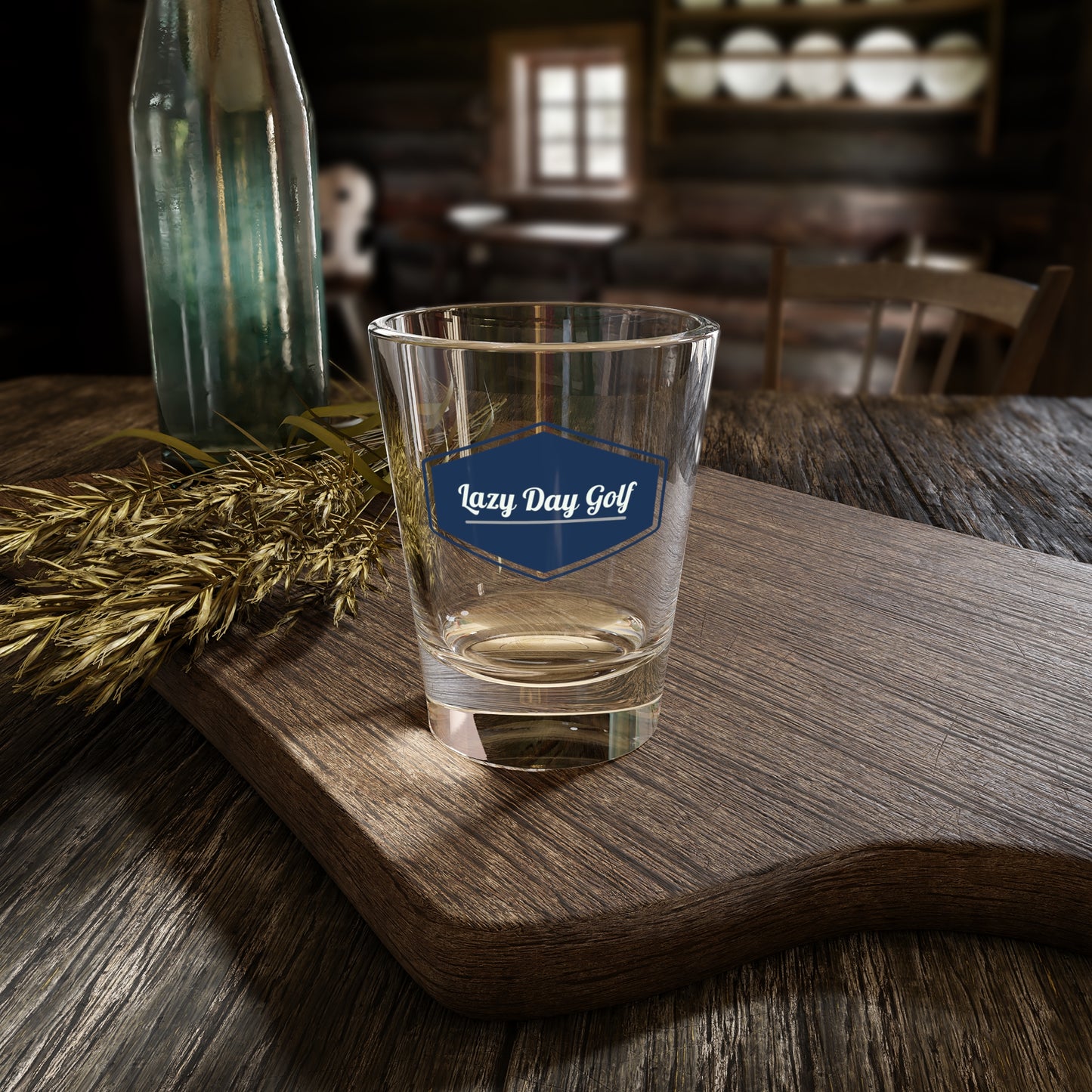 Lazy Day Golf Shot Glass | 1.5oz Clear Glass for Golf Lovers