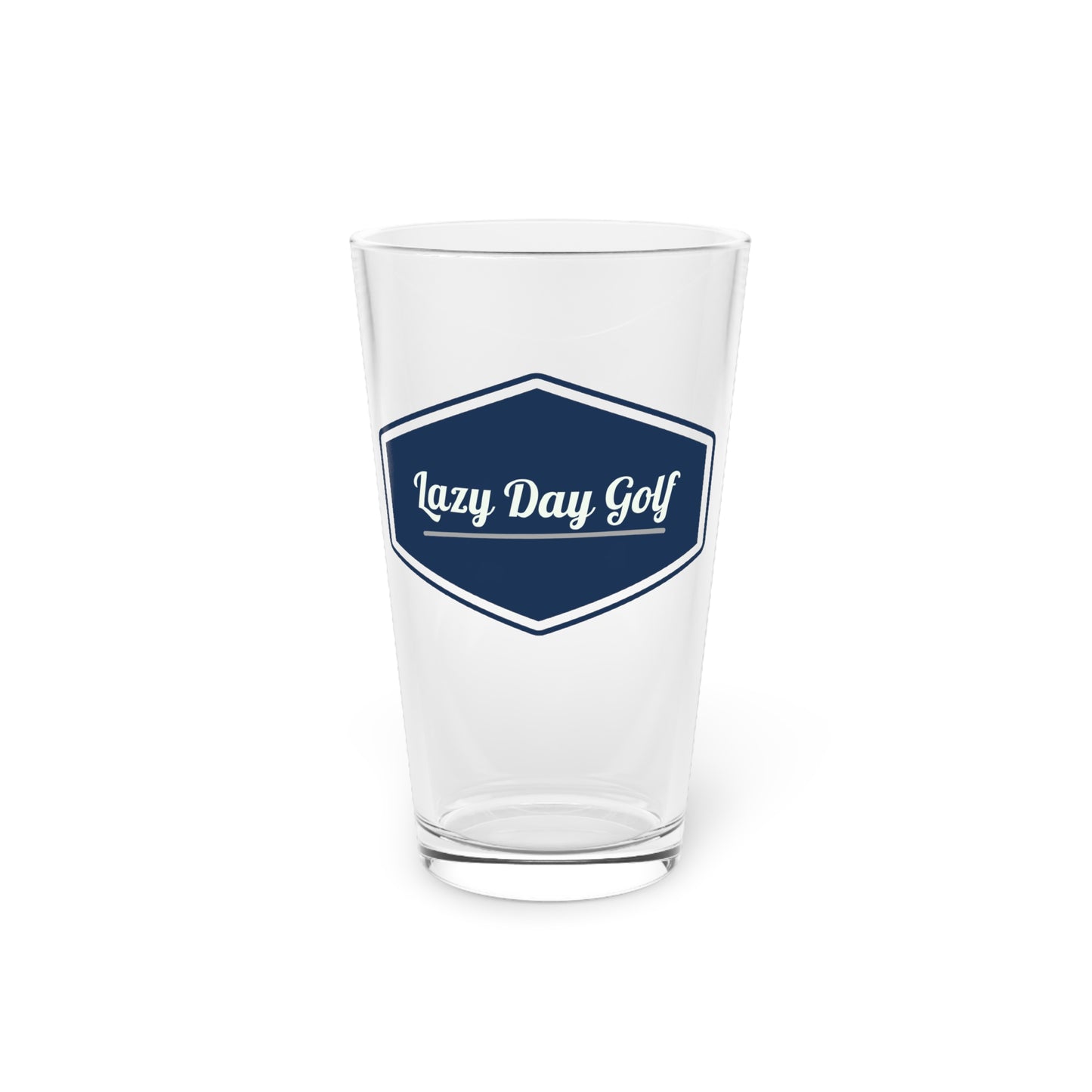 Lazy Day Golf 16oz Pint Glass - Perfect for Golf Lovers